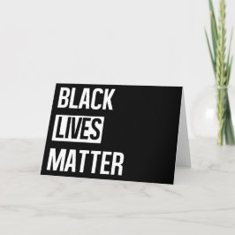 Tarjeta Las vidas negras importan