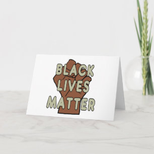 Tarjeta Las vidas negras importan BLM