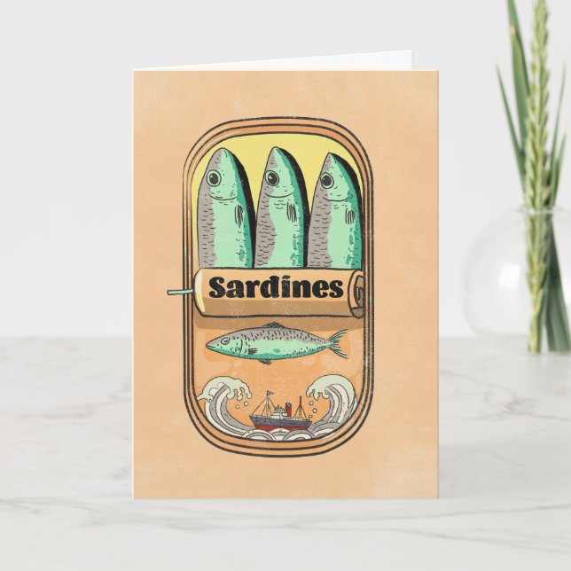 Tarjeta Lata de Sardinas (Anverso)