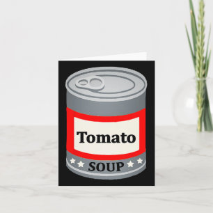 Tarjeta Lata De Sopa De Tomate Divertido Disfraz De Hallow