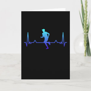 Tarjeta Latido Corriendo Regalo Divertido Para Corredores