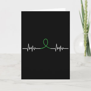 Tarjeta Latido del Corazón de la Cinta Verde: Conciencia s