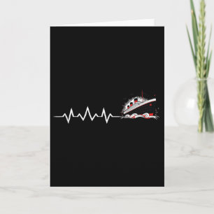 Tarjeta Latido del corazón del Titanic Minimalista Vintage