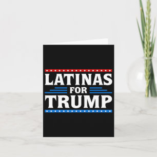 Tarjeta Latinas por las elecciones de Trump 2024 votan lat