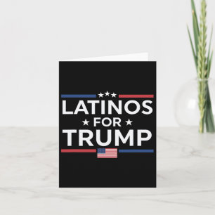 Tarjeta Latinos por Trump 2024 - Elección presidencial Tru