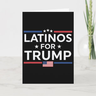 Tarjeta Latinos por Trump 2024 - Elección Presidente Trump