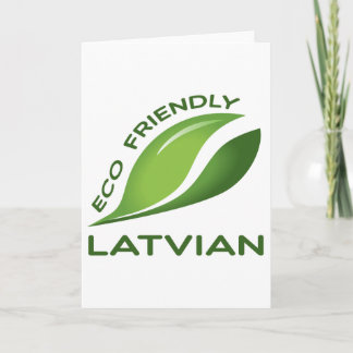 Tarjeta Latvian. amistoso de Eco