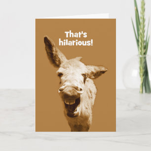 Tarjeta Laughing Donkey Feliz cumpleaños