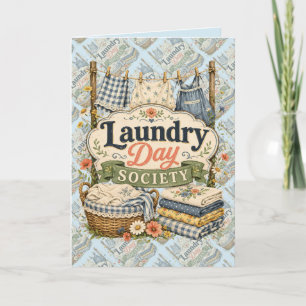 Tarjeta Laundry Day Society Cottagecore Florales