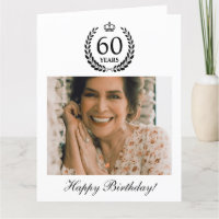 Laurel Wreath Crown Photo Happy 60 cumpleaños