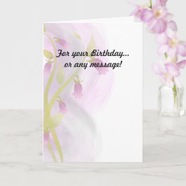 Tarjeta Lavado de color rosa pálido