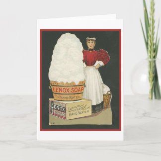 Tarjeta Lavado de jabón de lenox vintage