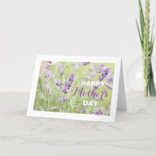 Tarjeta Lavanda Feliz Día de la Madre