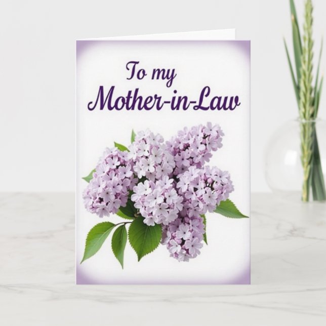 Tarjeta Lavanda Suegra (Anverso)