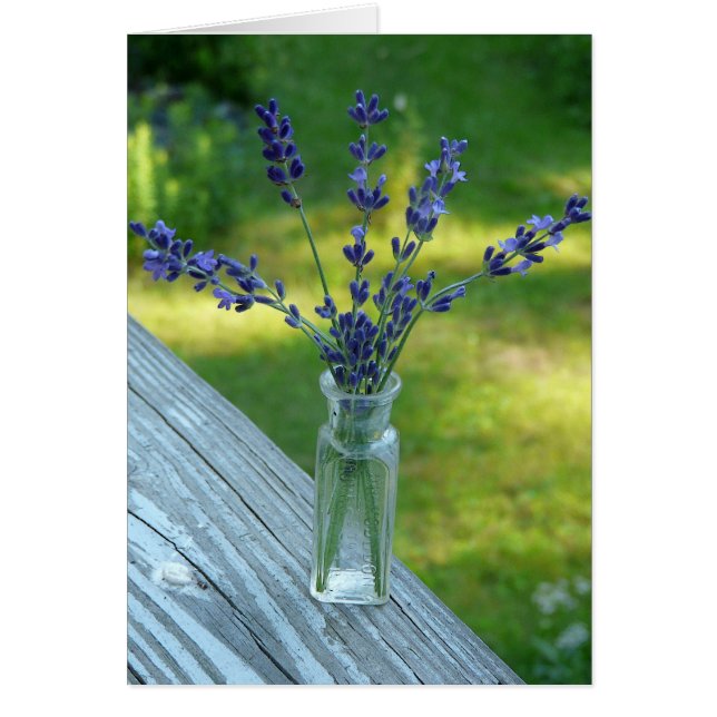 Tarjeta Lavender Bouquet (Frente)