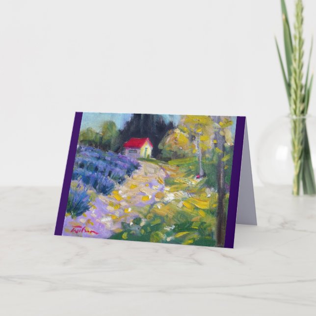 Tarjeta Lavender Hut (Anverso)
