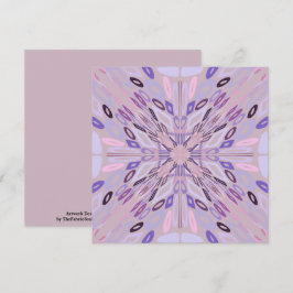Tarjeta Lavender Mauve arte de abstracción geométrica púrp