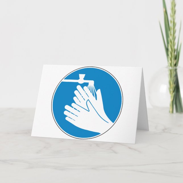 Tarjeta Lávese las manos (Salud y Seguridad) (Higiene) (Anverso)