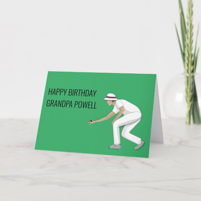 Tarjeta Lawn Bowls (Anverso)