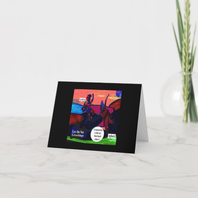 Tarjeta Lax el Sax 1 Saludos (Anverso)