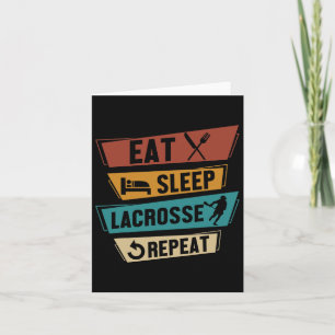 Tarjeta Lax Sport Funny Lacrosse Player Come Sleep Lacross