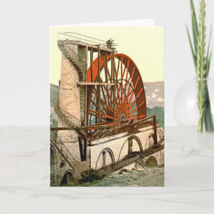 Tarjeta Laxey Wheel 1890