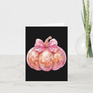 Tarjeta Lazo Coqueto Disco Calabaza Otoño Invierno Diverti