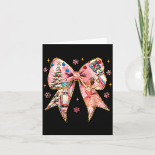 Tarjeta Lazo Coqueto Navideño Cascanueces Ballet Festivo M
