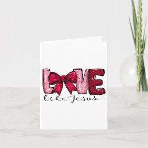 Tarjeta Lazo de coqueta para mujer del día de San Valentín