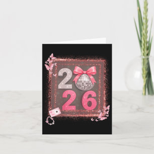 Tarjeta Lazo de discoteca Nk Sparkle 2026 Coquette Feliz A