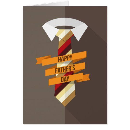 Tarjeta Lazo feliz del día de padre