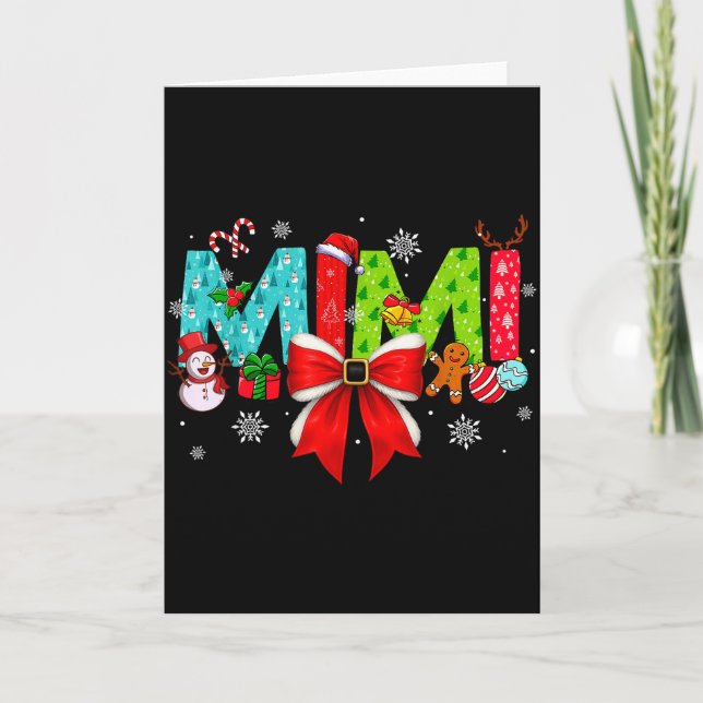 Tarjeta Lazo Mimi Coquette de Navidad Mimi Navidad  (Anverso)