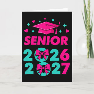 Tarjeta Lazo Rosa Coquette Senior 2026 2027 Graduación _2 