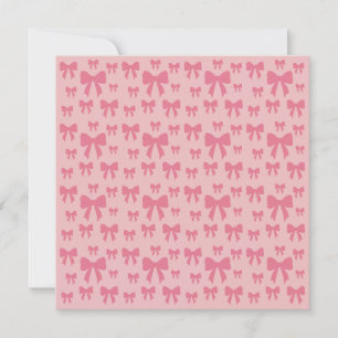 Tarjeta Lazos de tulipán de moda rosa Patrón en rosa boho 