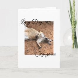 Tarjeta Lazy Days Kangaroo, Thinking of You