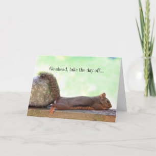 Tarjeta Lazy Squirrel