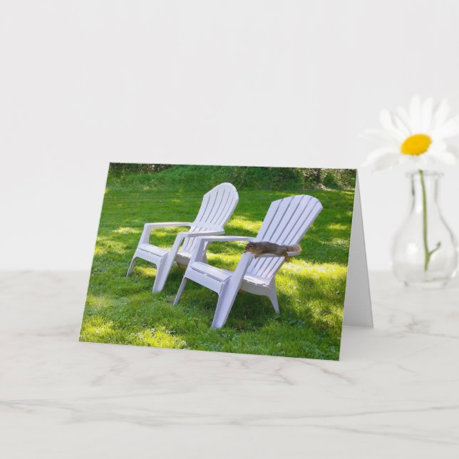 Tarjeta Lazy Squirrel - Ojalá estuvieras aquí (Planta pequeña)