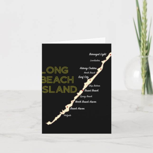 Tarjeta Lbi Nj Long Beach Island New Jersey Nj Beach House (Anverso)