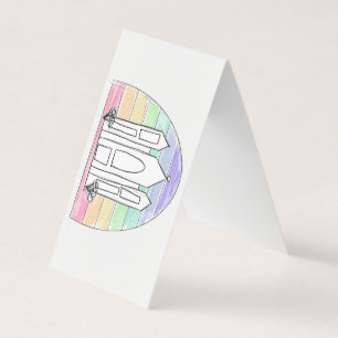 Tarjeta LDS Salt Lake City Temple rainbow sunset mormon