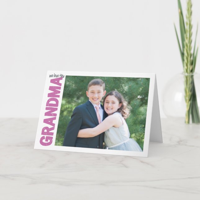 Tarjeta ¡Le amamos, abuela! (Anverso)