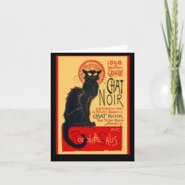Tarjeta Le Chat Noir, El Gato Negro, Bella Artes