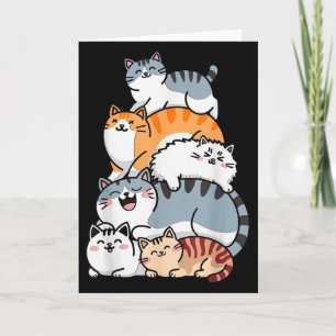 Tarjeta Le De Gatitos Divertidos Amantes De Gatos Lindos P