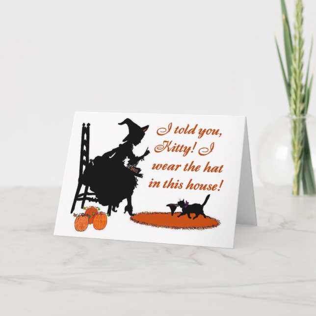 Tarjeta ¡Le dije el gatito! (Anverso)