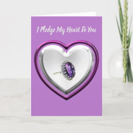 Tarjeta Le Doy Mi Corazón A Usted Saludo