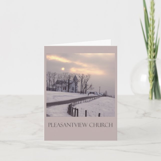 Tarjeta Le hemos faltado en la iglesia (Anverso)