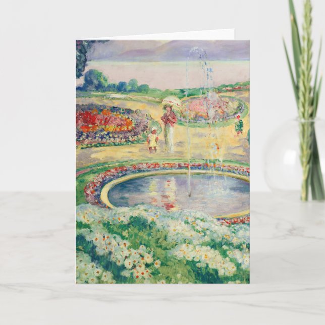 Tarjeta Le Jardin Fleuri | Henri Lebasque (Anverso)