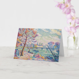 Tarjeta Le Pont Des Arts París Paul Signac
