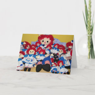 TARJETA "LE QUEREMOS UN CUMPLEAÑOS MUY FELIZ" RAGGEDY ANN