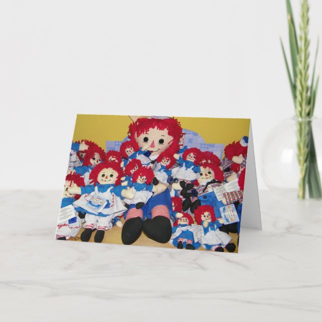 TARJETA "LE QUEREMOS UN CUMPLEAÑOS MUY FELIZ" RAGGEDY ANN (Anverso)