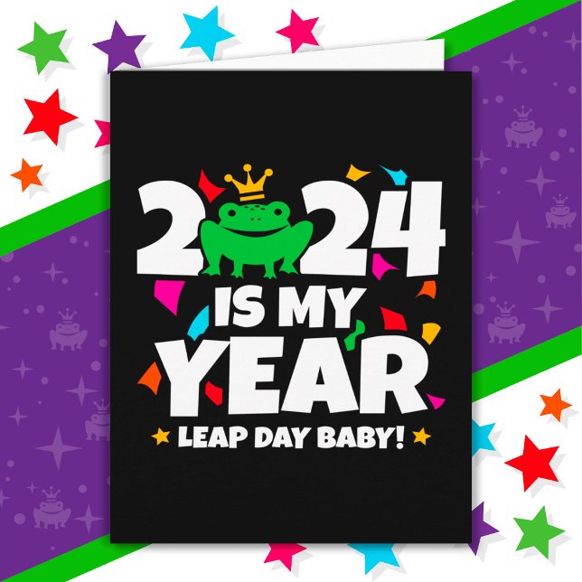 Tarjeta Leap Day Leaper 2024 es mi año 29 feb. cumpleaños (Subido por el creador)